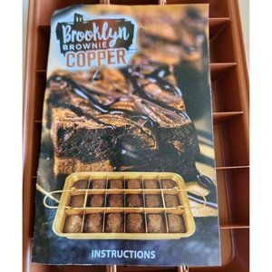 Brooklyn Brownie Copper Edge Pan New With Instructions Item No. 1491FEQ